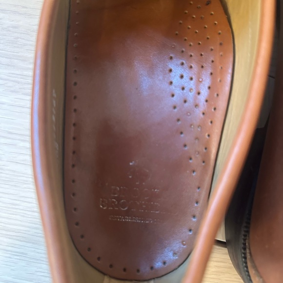 Brooks Brothers Tan Leather Penny Loafers size 10 - Picture 6 of 8